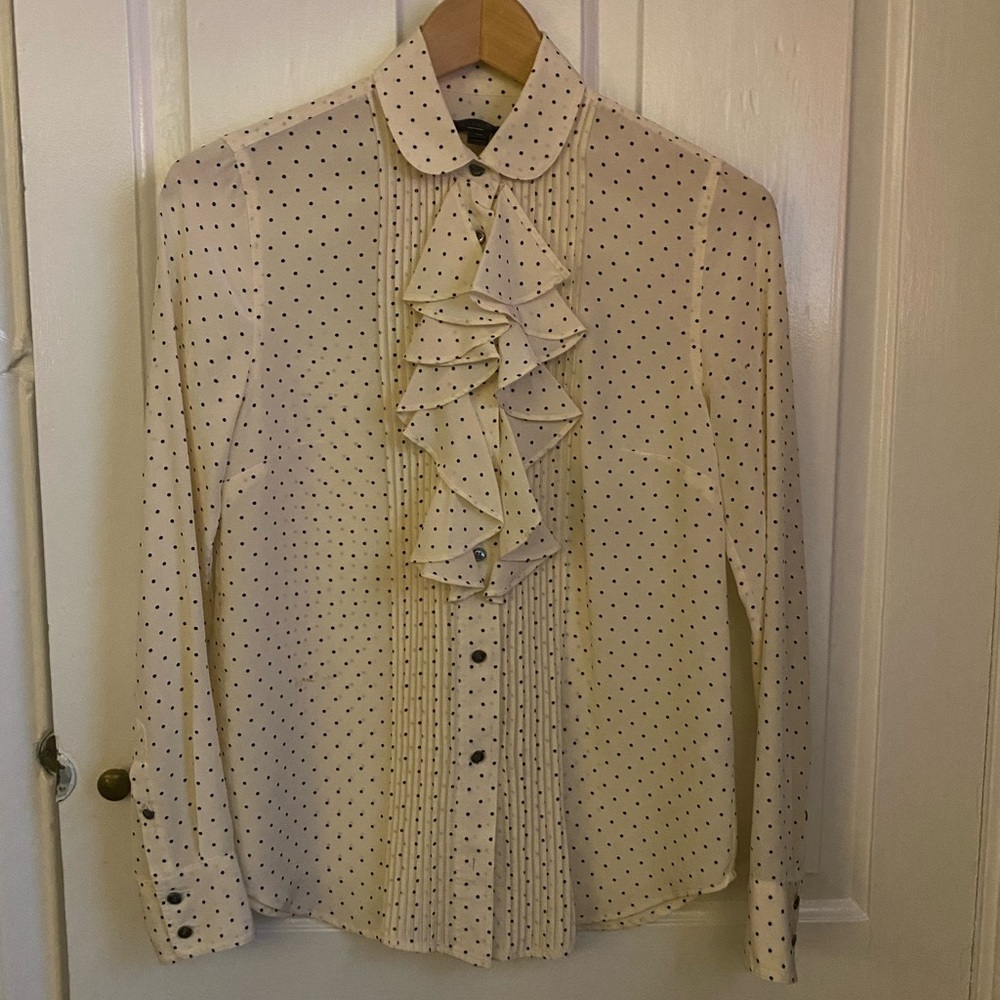 J Crew Silk Blouse Size 00
